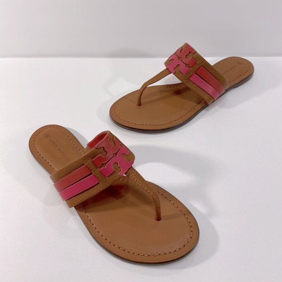 New Tory Burch Leigh  Flip-Flop Sandals - Picture 4 of 13